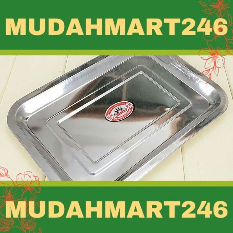 Large Steel Plate Grill Plate Stainless Steel Plate Tray Plate Grilled Fish Plate