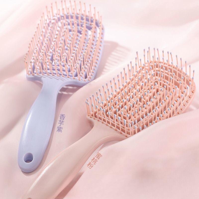 Hair Scalp Massage Comb Hairbrush Nylon Women Wet Dry Curly Detangle Hair Brush Salon Hairdressing Styling Tool