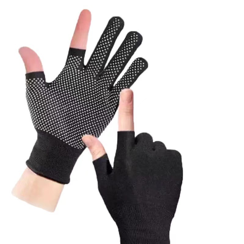 Summer Sunscreen Cycling Gloves Dot Anti-Slip Riding Outdoor Sports Half Finger Gloves Breathable Bike Bicycle Gloves