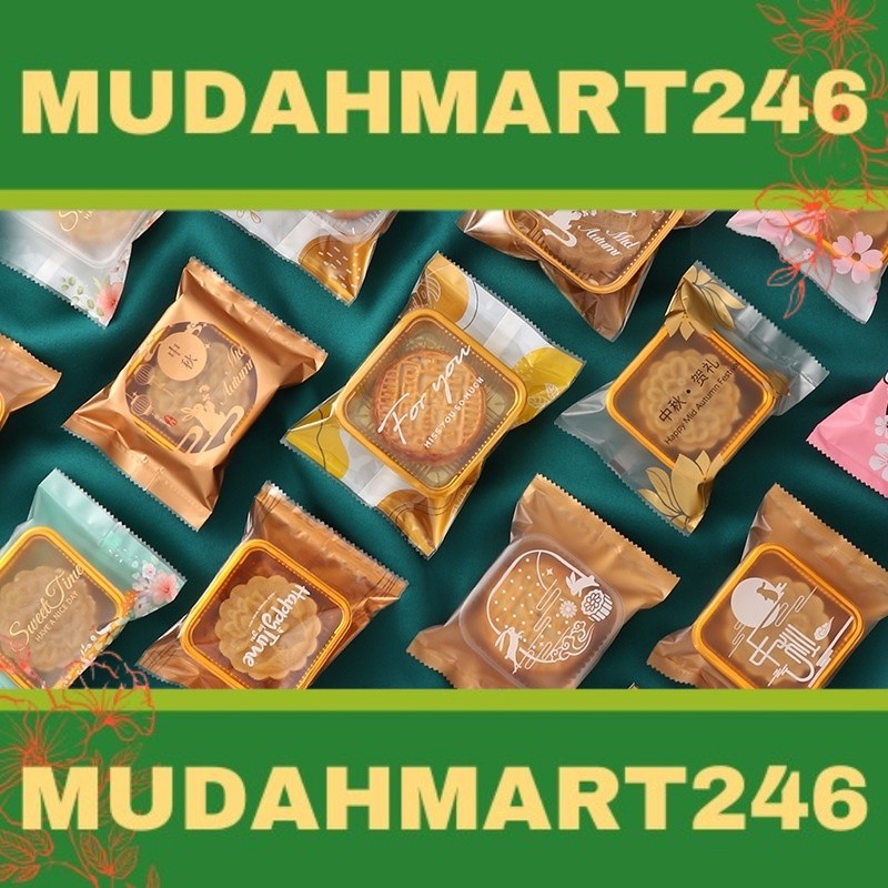 100pcs/pack 2022  mooncake packing bag Frosted transparent Dot Mooncake   / Baking Bag Cookie