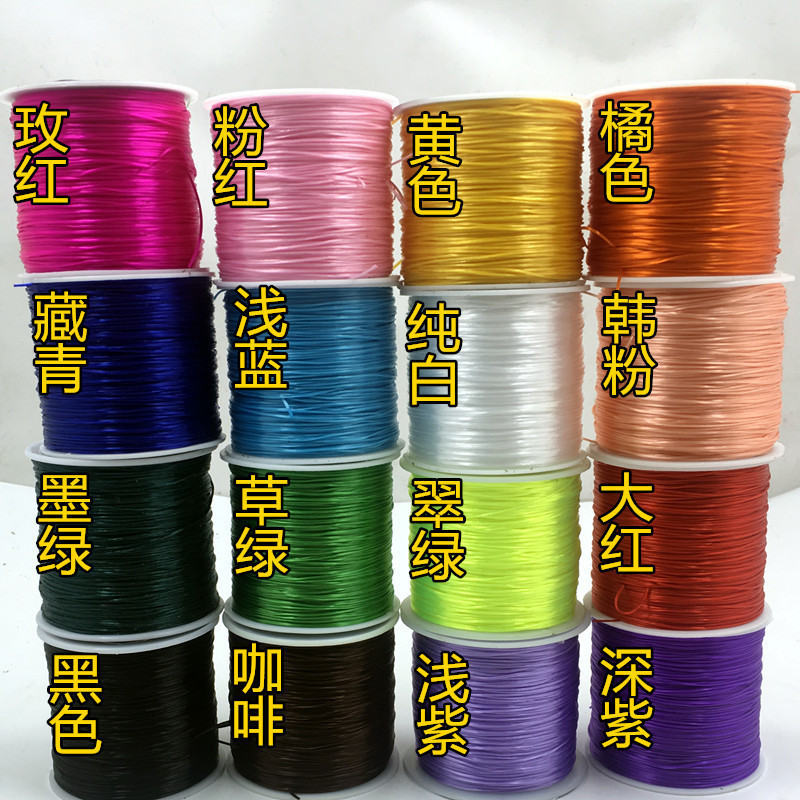 0.8mm flat crystal line beads elastic line diy handmade accessories beaded bracelet line rope wholesale