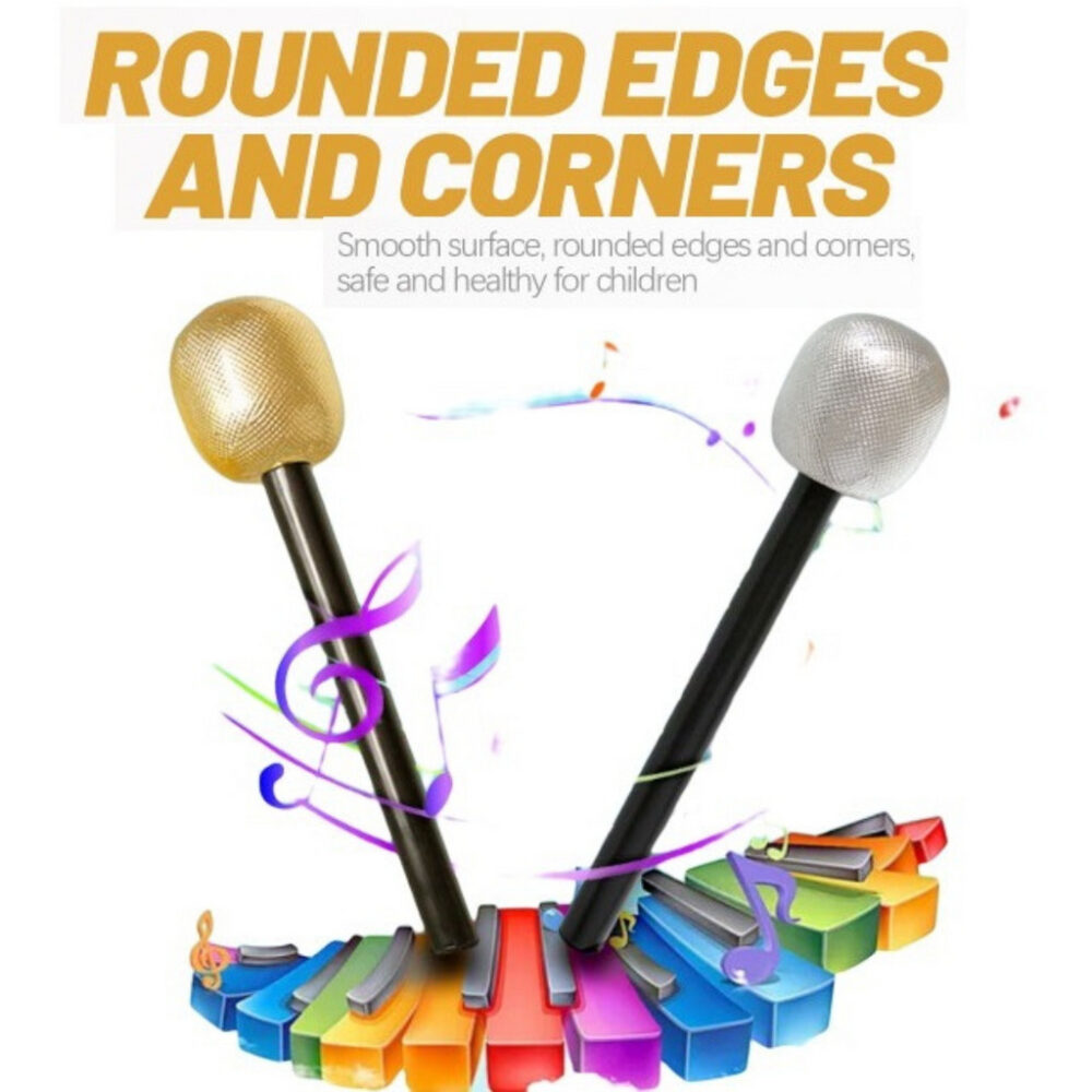 Halloween Decoration Microphone Singing Props Fake Microphone Dance Bar Party Performance Promotion - Image 3