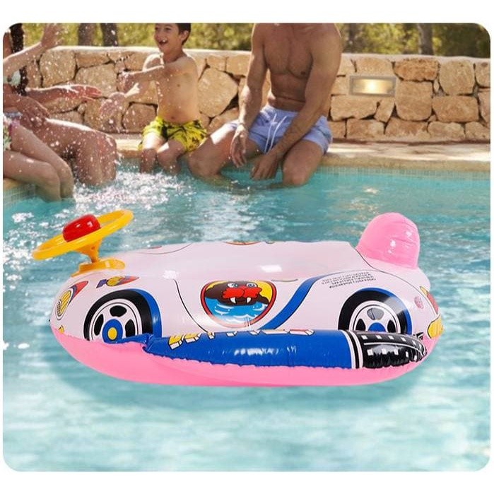 Inflatable Kids Swimming Ring Baby Seat Float Pelampung Budak Baby Boat Inflatable Swim Ring Inflatable Boat Kolam Budak