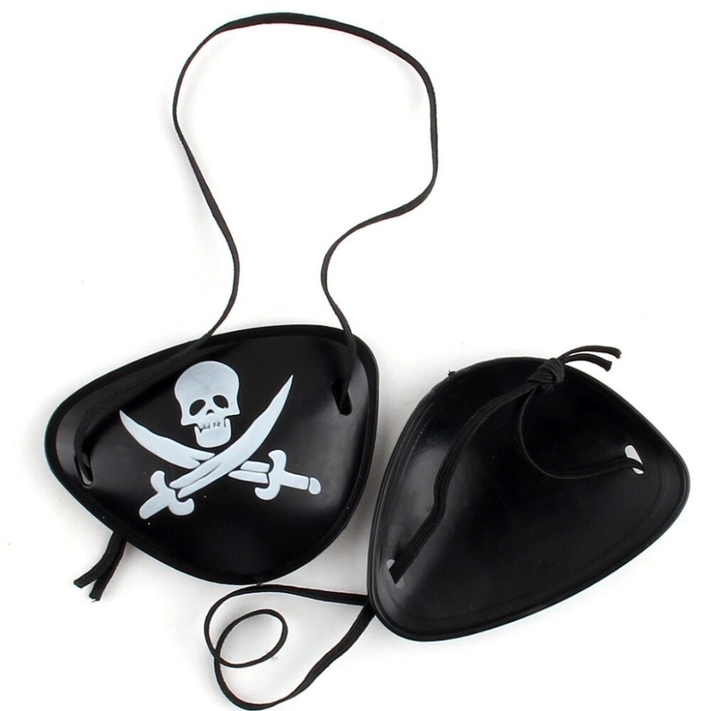 Random Pirate Eye Patch Black Colour Halloween Party Design Costume Accessories Tampalan Mata Lanun - Image 5