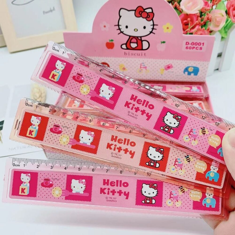 Cartoon Plastic Straight Ruler 15cm 15cm Pembaris Kartoon 15cm - Image 15