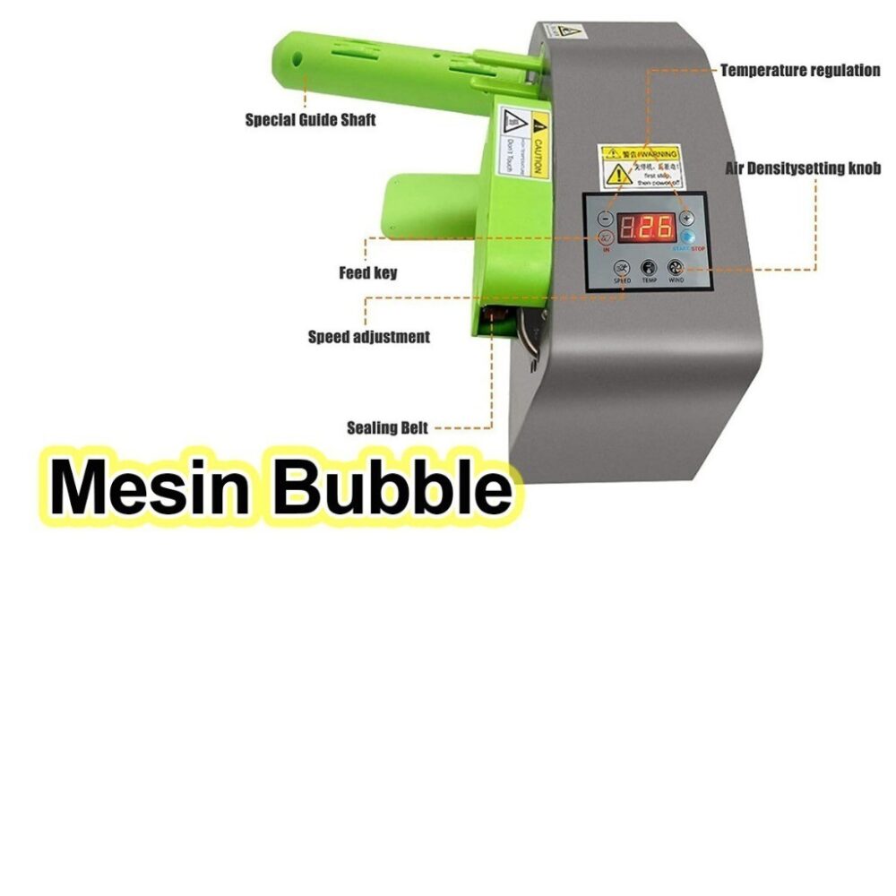Mesin Air Bubble Plastic Cushion Machine Pump Angin Bag Plastik Beg Wrap Packaging Sealing Fragile Parcel
