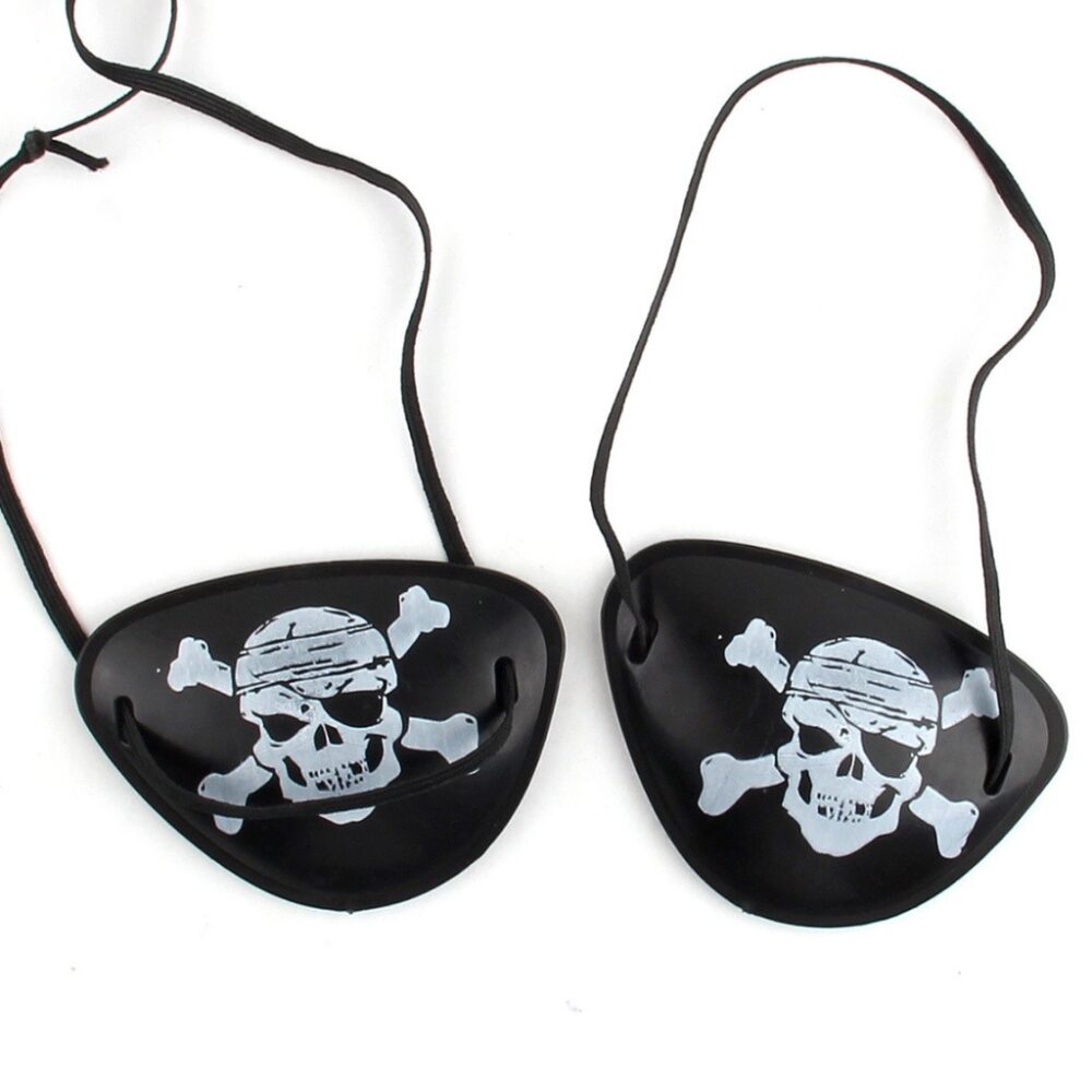 Random Pirate Eye Patch Black Colour Halloween Party Design Costume Accessories Tampalan Mata Lanun - Image 4