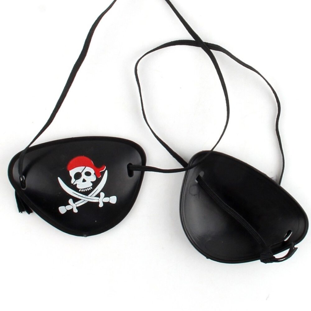 Random Pirate Eye Patch Black Colour Halloween Party Design Costume Accessories Tampalan Mata Lanun - Image 2