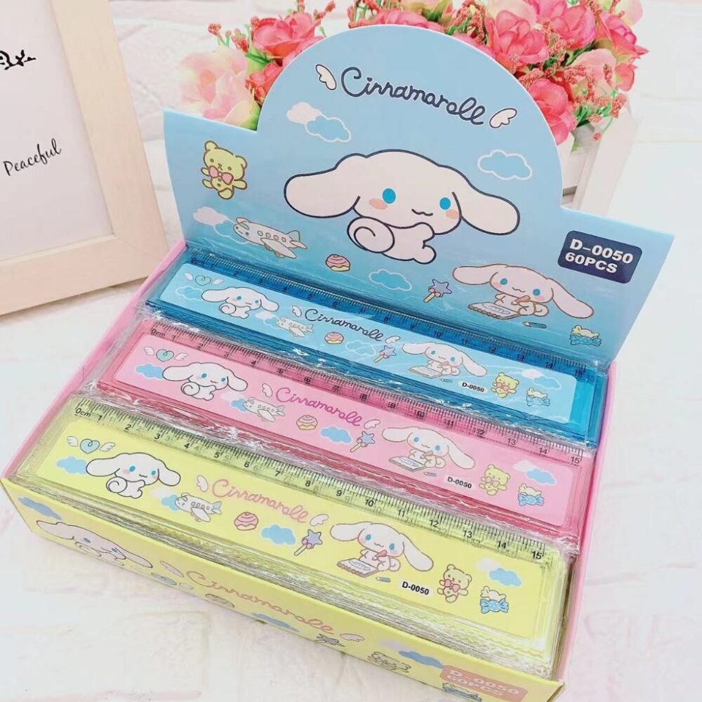 Cartoon Plastic Straight Ruler 15cm 15cm Pembaris Kartoon 15cm - Image 14