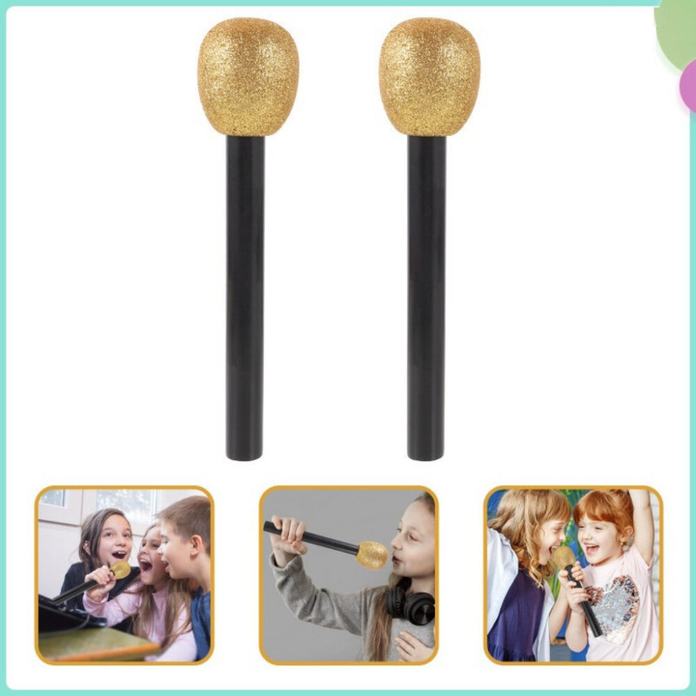 Halloween Decoration Microphone Singing Props Fake Microphone Dance Bar Party Performance Promotion - Image 2