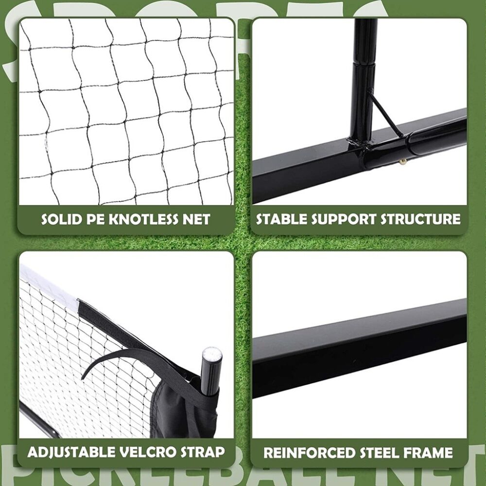 Pickleball Nets Portable Outdoor, 22 FT Pickleball Net USAPA Regulation Size, Pickle Ball Game Net System - Image 5