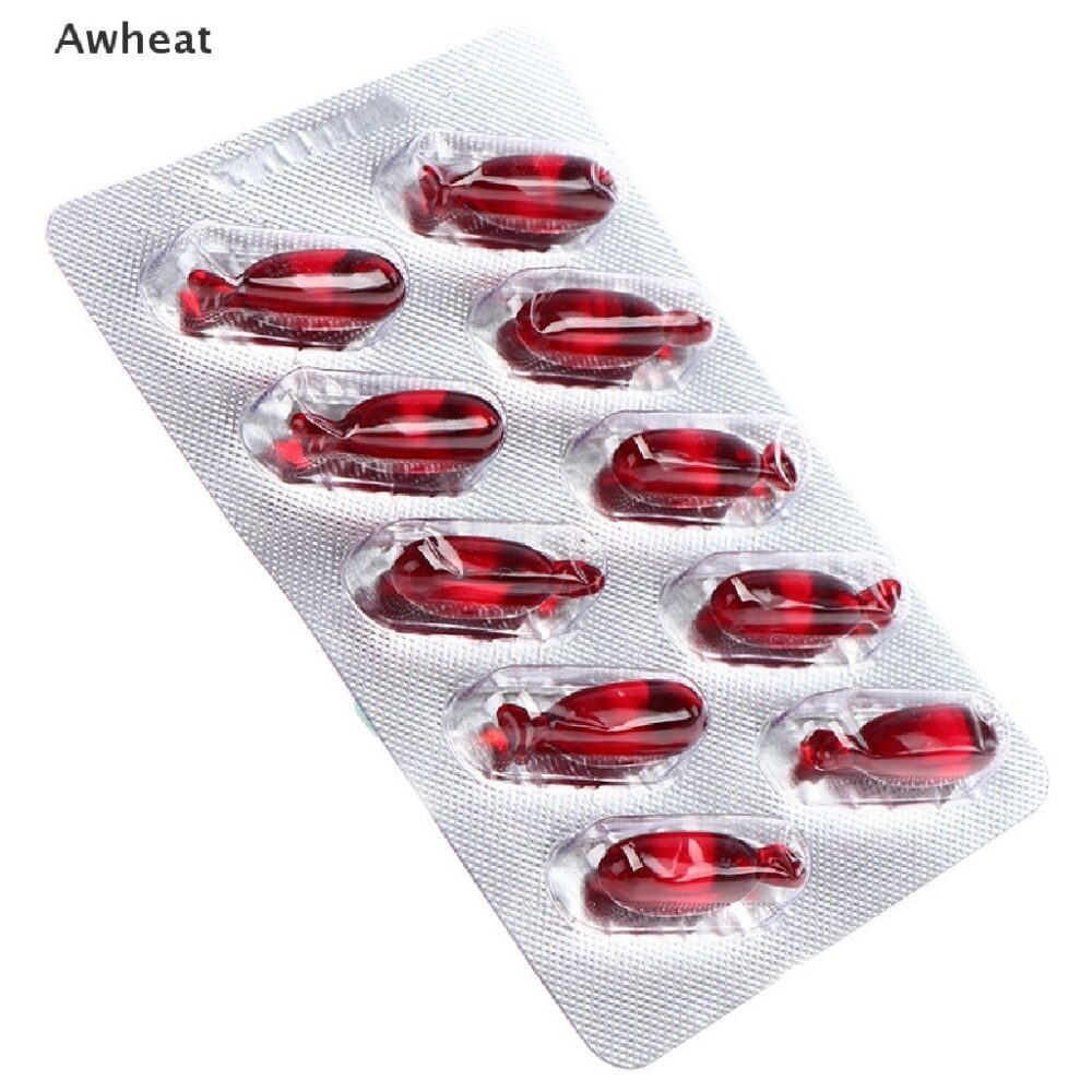Ship from Malaysia ready stock 10pcs Halloween Fake Blood Capsule Plasma Pills Vampire Horror Funny Joke Prank new - Image 5