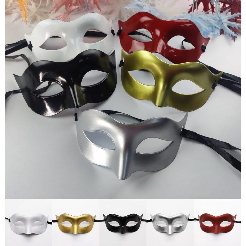 Colourful Masquerade Half Mask | Carnival Prom Theme Party Mask | Venetian Masquerade Party Mask Half Face | Party Suppl