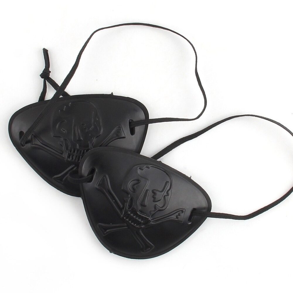 Random Pirate Eye Patch Black Colour Halloween Party Design Costume Accessories Tampalan Mata Lanun - Image 3