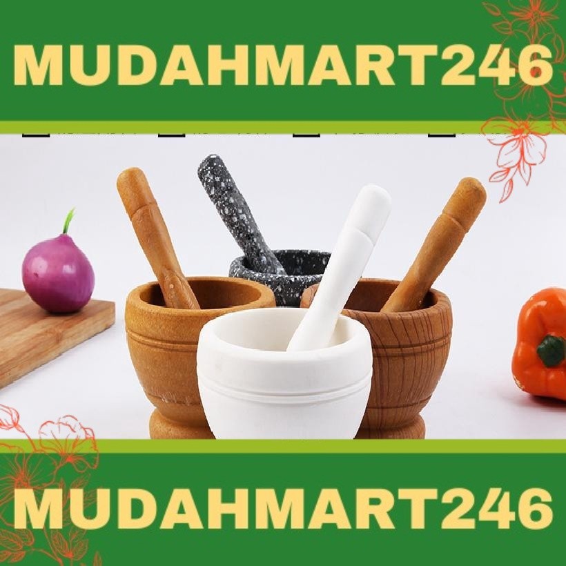 H1002 Kitchen Mortar And  Pestle Batu Lesung well buran granite Stone Mortar And Pestle Kitchen / Penumbuk Lesung Batu