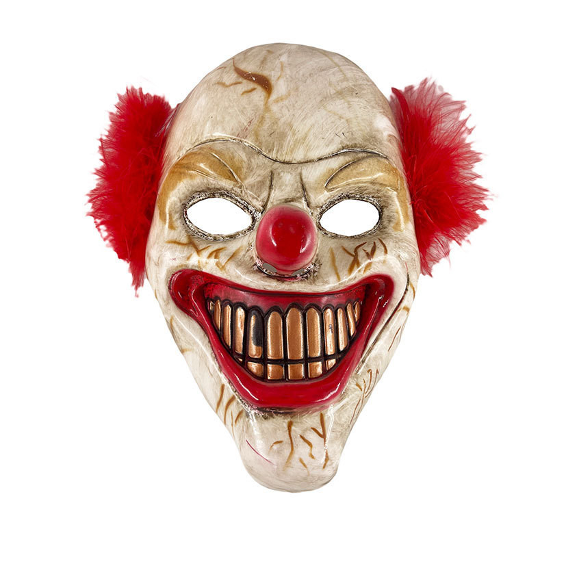 It evil clown Penny wise mask joker dancing clown horror mask topeng cosplay event motor toys