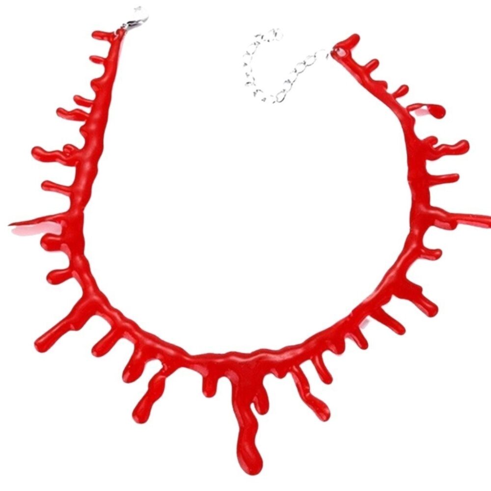 Fake Blood Choker Blood Necklace / 3D Horror Sticker / Face Art DÃÂÃÂÃÂÃÂÃÂÃÂÃÂÃÂ©cor Sticker - Image 8