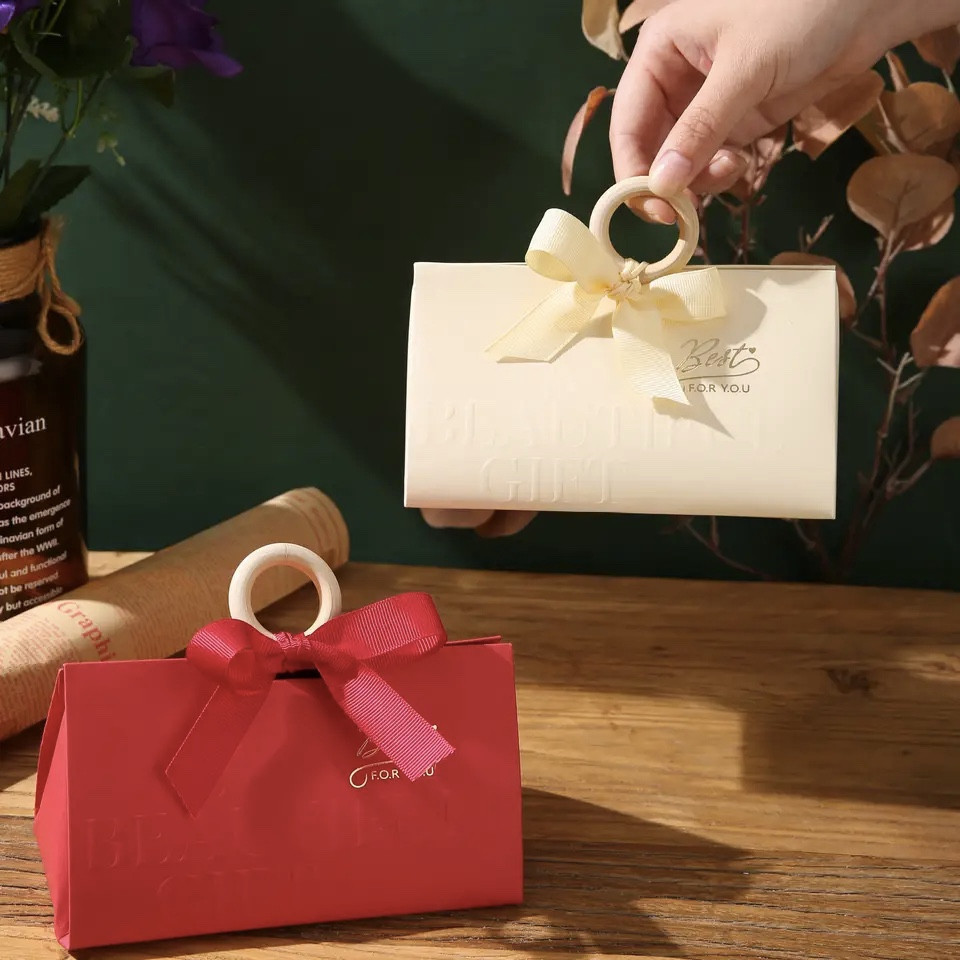 Wooden Ring Ribbon Candy BoxÃÂÃÂÃÂÃÂÃÂÃÂÃÂÃÂ | Candy Sweets Chocolate Gift Box | Party Favor Wedding Doorgift Goodies | Kotak Telur Gula