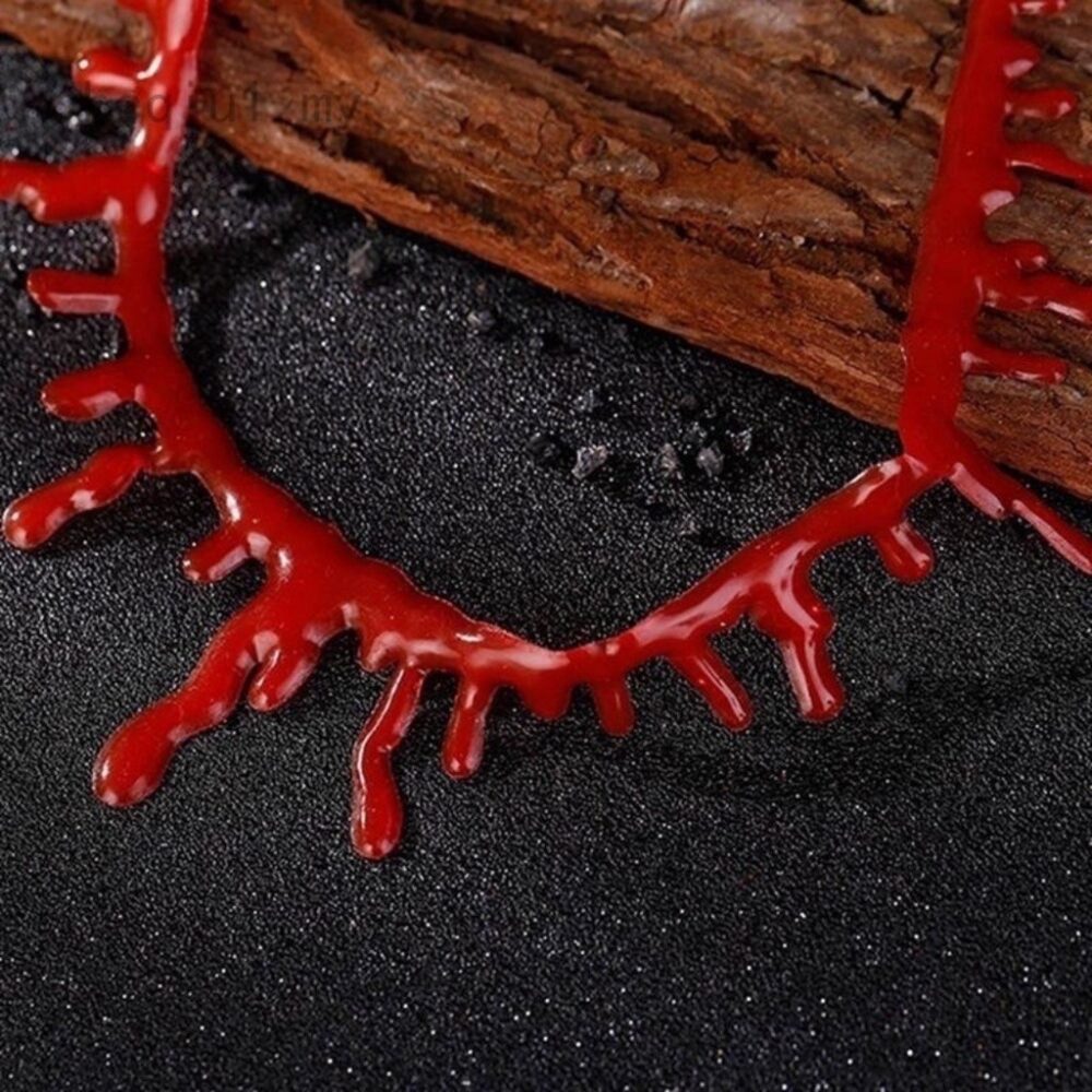 Fake Blood Choker Blood Necklace / 3D Horror Sticker / Face Art DÃÂÃÂÃÂÃÂÃÂÃÂÃÂÃÂ©cor Sticker - Image 6