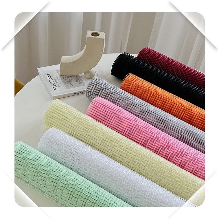 Non-slip mat mattress PVC silicone Square grid, hollowed out space, flower grid, bouquet packaging, mesh packaging