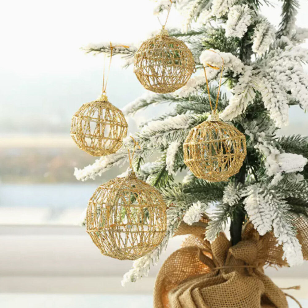 1pcs Christmas Ball Baubles Ornament for Xmas Tree Decor Shatterproof Decorative Hanging Baubles for Holiday Party