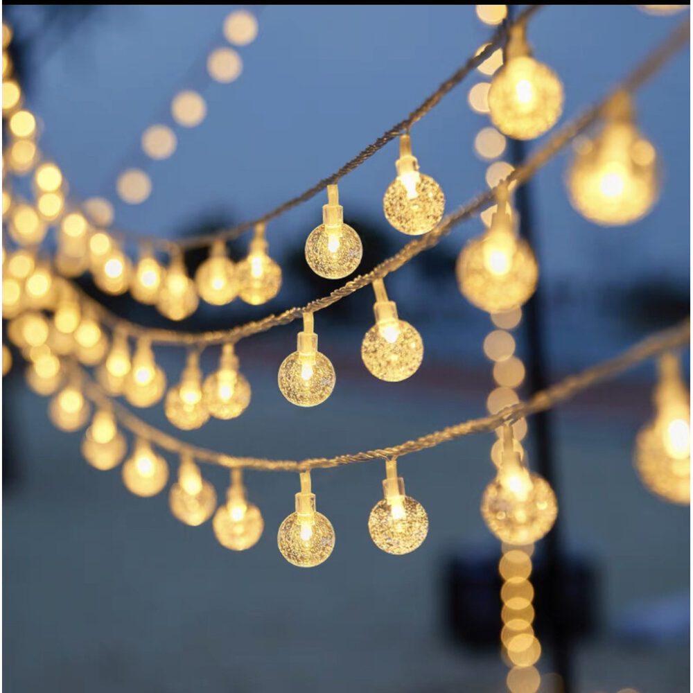 LED European and American Christmas Day Decoration Frosted Ball Wedding Stand White Ball Ball
