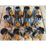 Large Icing Piping Nozzles Stainless Steel Cake Cream Decoration Head Pastry Tip Bakery Baking ToolIcing Piping