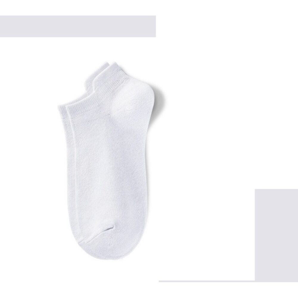 Japanese Solid Color Invisible No Show Socks Cotton Women Ladies Black White Low Cut Socks Non-Slip - Image 11