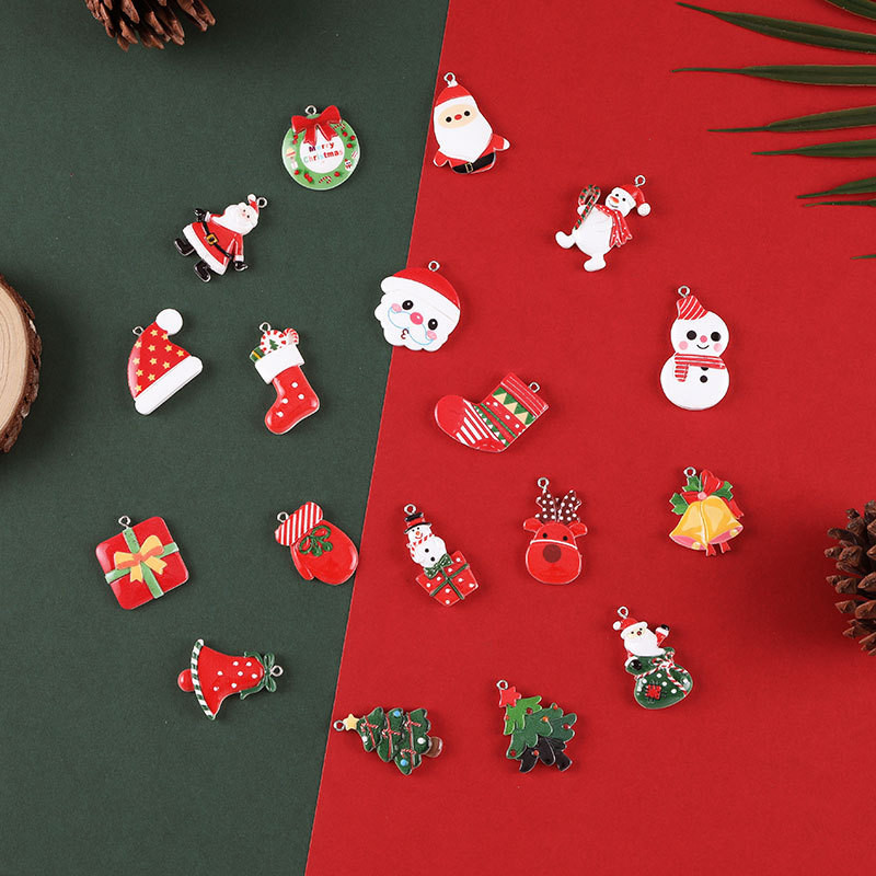 Mini Christmas Ornaments Set for Mini Christmas Tree Decorations Small Tree Resin Miniature Ornaments for Christma