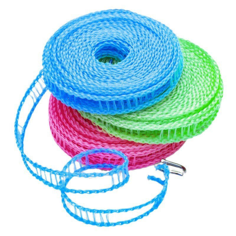 H1042 5M Windproof Clothesline Non-slip Clothes Line With Hook Rope