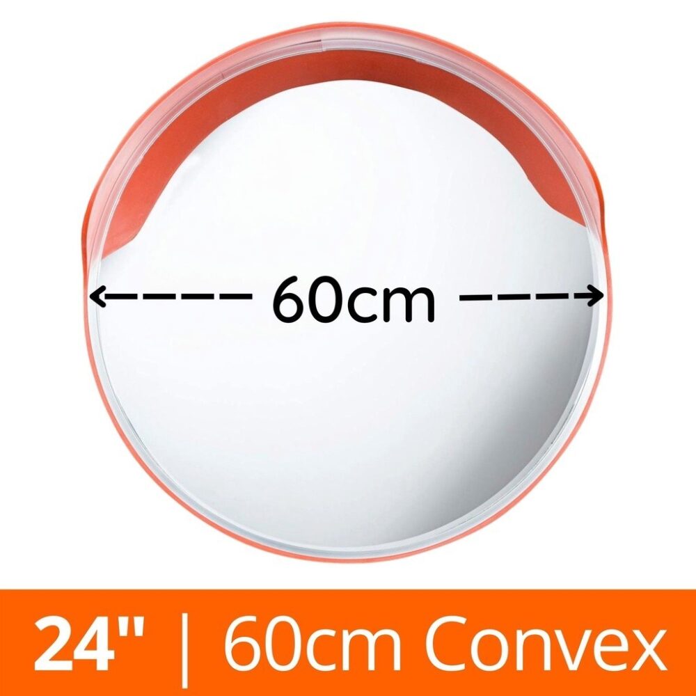 CONVEX MIRROR 60CM / 45CM PC Plastic Orange Outdoor Safety Road Traffic Wide Angle Corner Cermin Cembung  24" 18" - Image 9