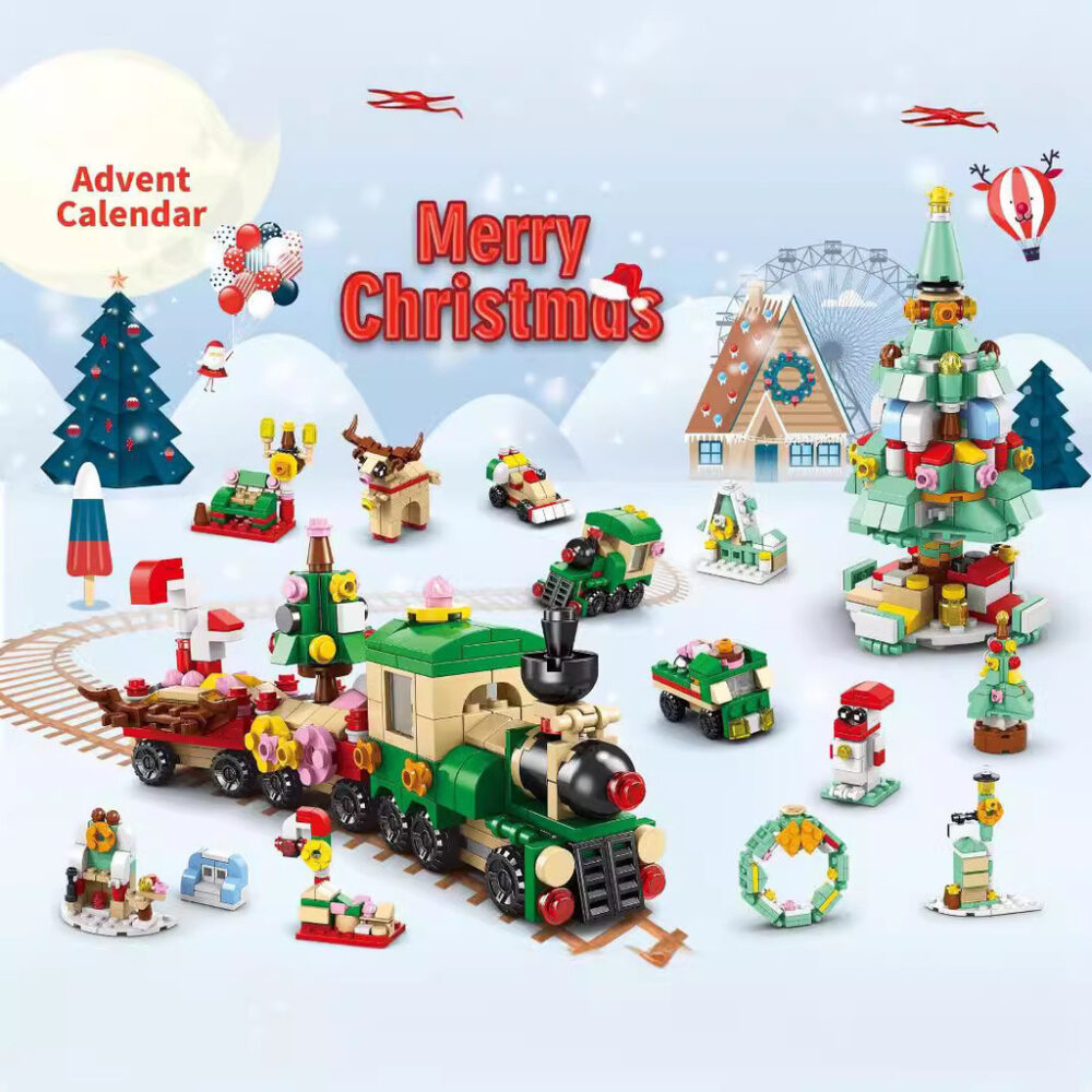 Christmas Building Block Toys Christmas Trees Santa Claus Elk Building Blocks Puzzle Toys Children's Gifts