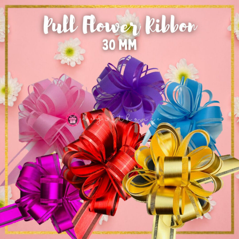 30mm Wedding Car Christmas Gift Packing Handmade Pull Bow Ribbon Flower Ball Party Supplies Decoration Reben Tarik