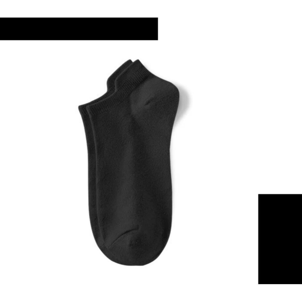 Japanese Solid Color Invisible No Show Socks Cotton Women Ladies Black White Low Cut Socks Non-Slip - Image 13