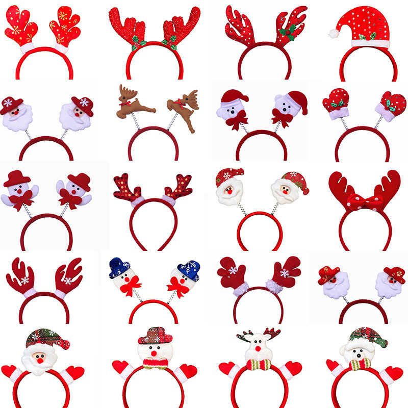 Christmas headband elk horn head buckle Christmas headband