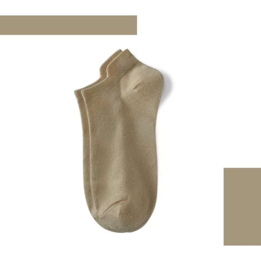 Japanese Solid Color Invisible No Show Socks Cotton Women Ladies Black White Low Cut Socks Non-Slip - Image 14