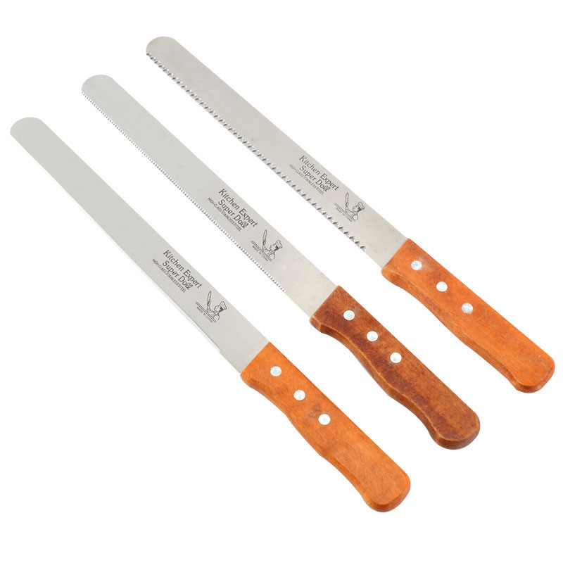 W2A7 SK176 -8/10/ 12-Inch Serrated Bread Cake Knife Knives/pisau roti