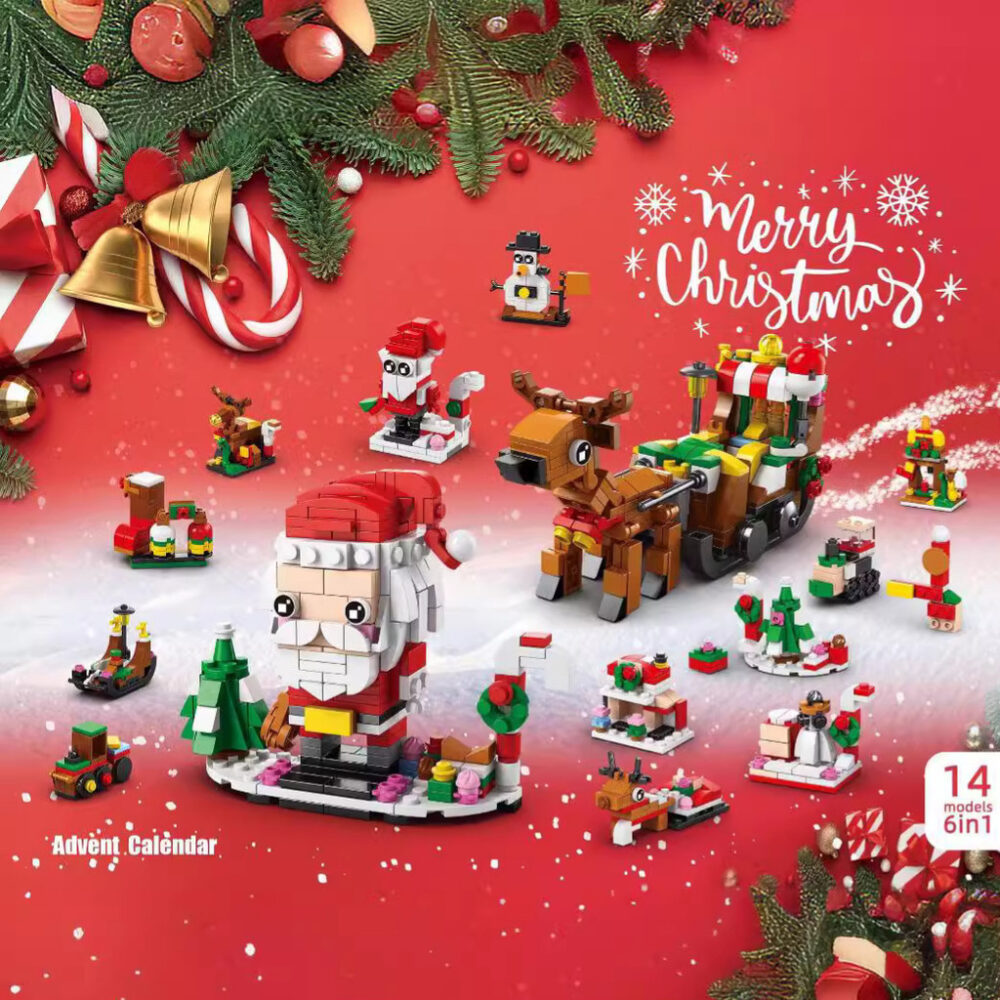 Christmas Building Block Toys Christmas Trees Santa Claus Elk Building Blocks Puzzle Toys Children's Gifts - Image 2