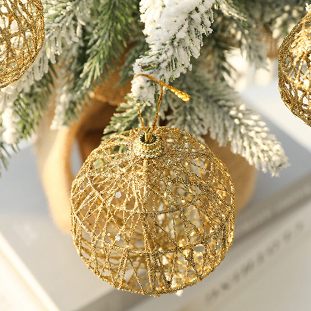 1pcs Christmas Ball Baubles Ornament for Xmas Tree Decor Shatterproof Decorative Hanging Baubles for Holiday Party - Image 7