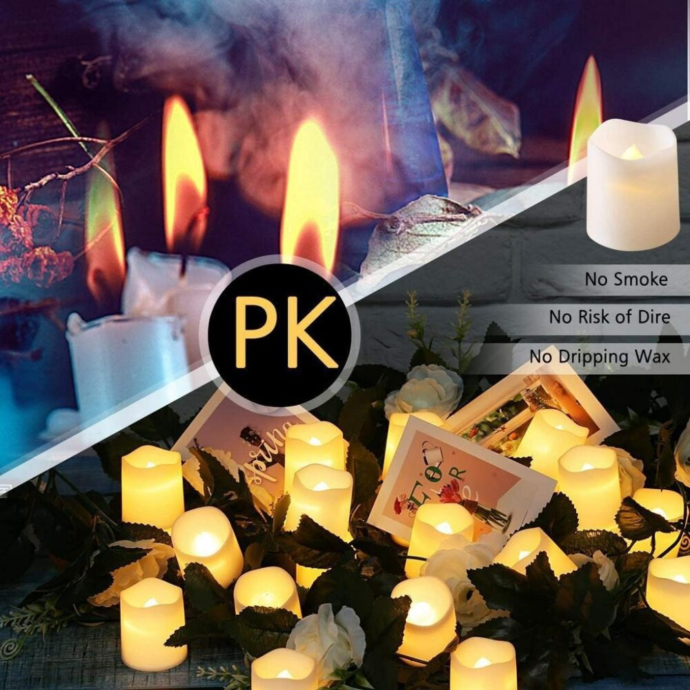 1pcs LED Candle Flameless Creative Wishing Tea Light Warm White Electronic Candle for Wedding Christmas Decoration - Image 8