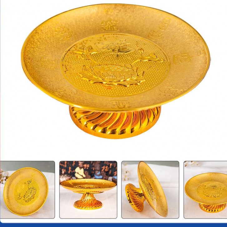 Thai Amulet Tray Worship Offering Sacrifice Fruit Holder Buddhist Fruit Tray Altar Fruit Tray