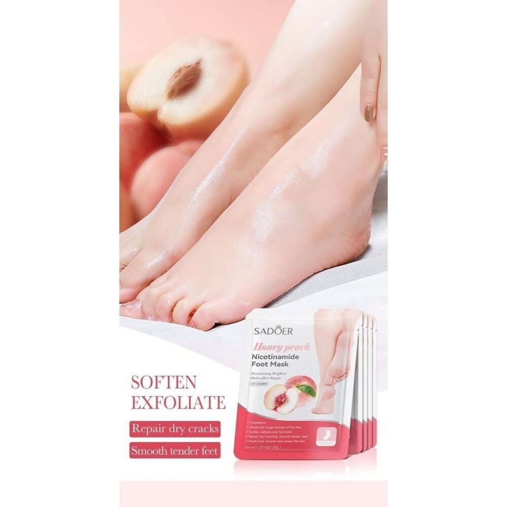 Full English Fruit Hand Mask Foot Mask SADOER Avocado Strawberry Moisturizing Live Hand - Image 5
