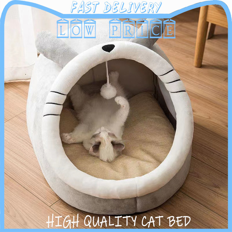 Cat Bed Cat House Foldable with cushion Removable Washable Pet Sleeping Bed Dog Bed