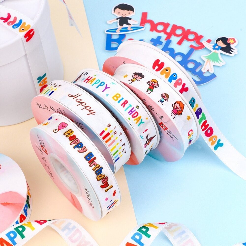 Happy Birthday Gift Cake Box Ribbon Baby Kids Children Valentine Love Craft Reben Hadiah Hari Jadi Kek - Image 2