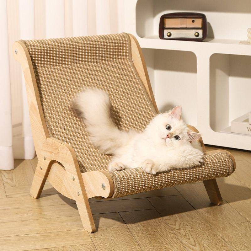 Sisal Cat Scratch Board Recliner Sofa Concubine Hammock Wear-Resistant Human Pet Cat Claw Sharing Can't Fall Off Toy