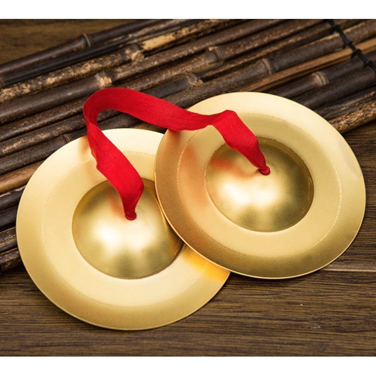 Mini gong copper cymbals 9 cm copper small gong small cymbals children's metal percussion instrument
