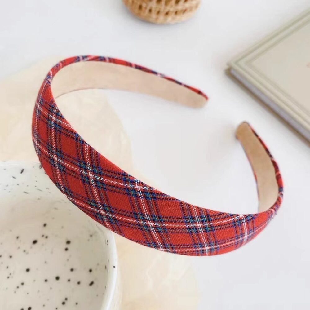 New Year's headband Christmas velvet high skull retro red female Korean pressed hair headband hairpin headdress - Image 13