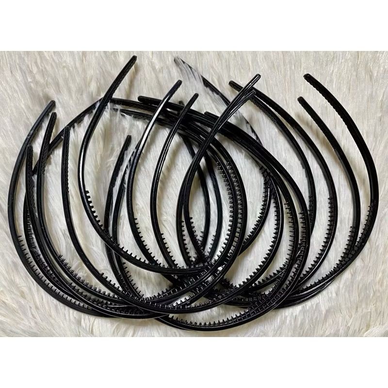 J3002 (READY STOCK)HAIRBAND CEKAK RAMBUT HITAM UNISEX UNBREAKABLE