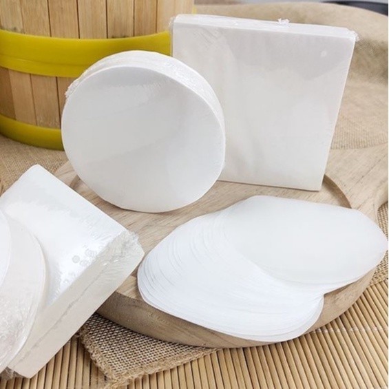 (READY STOCK) 500pcs Steamer Paper Disposable Paper Grease proof paper Pau, Mantou, Dumpling //