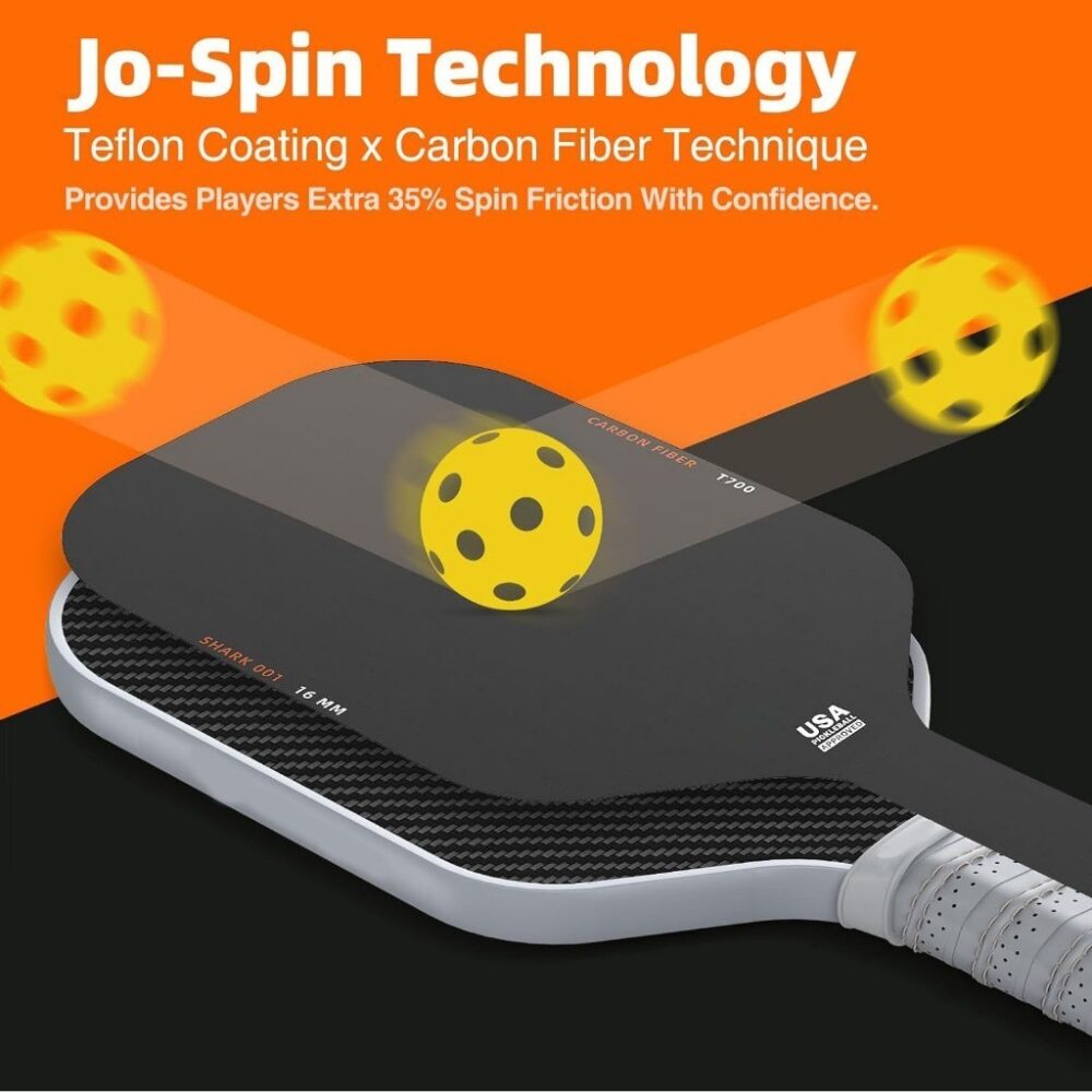 Johor Pickleball Paddles, USAPA Approved Fiberglass Surface Pickleball Set with Pickleball Rackets, Pickle Ball Paddle - Image 7